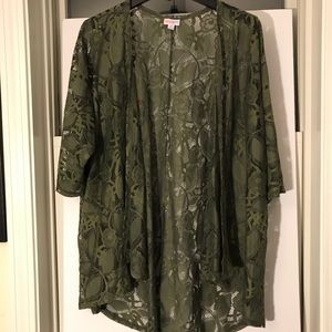 LULAROE LINDSAY lace cardigan NWOT